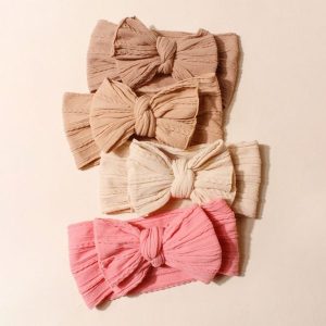 Pink Neutrals.  Set de 4 Headbands Unitalla