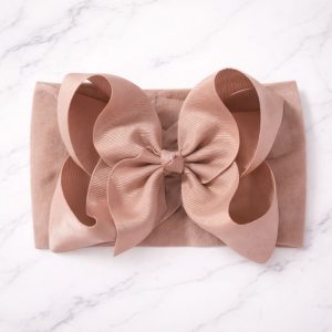 Headband Moño Boutique.  Rose Brown