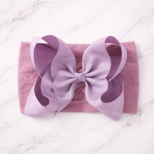 Headband Moño Boutique. Lavanda.  Unitalla