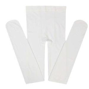 Panty Tradicional Liso.  Blanco.  Petit Mont - 24 - 48M (2T-4T)