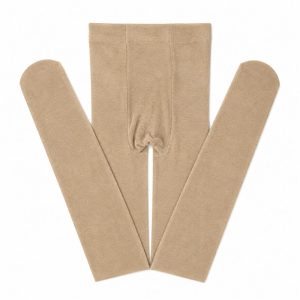 Panty Tradicional Liso.  Camel.  Petit Mont - 12-24M